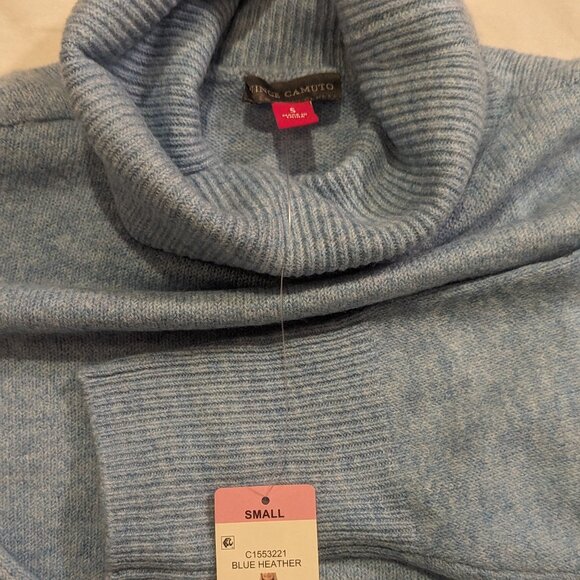 NWT Vince Camuto Turtle-Neck Sweater Size Small in Gray - Picture 6 of 9